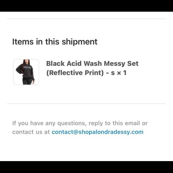 Alondradessy Black Acid Messy Wash Set - Picture 4 of 5